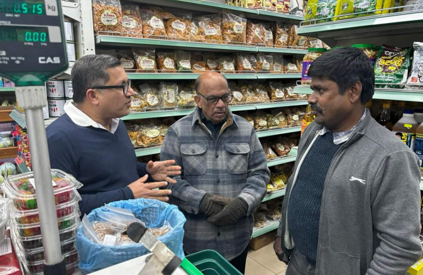 Abbas meeting with local shop owners