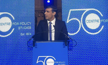 Abbas Merali celebrates the 50th anniversary of  Centre for Policy Studies with PM Rishi Sunak 